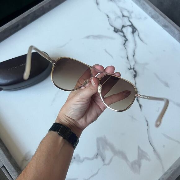 Michael Kors Tristan Aviator Sunglasses M2474S with Case - Picture 4 of 9